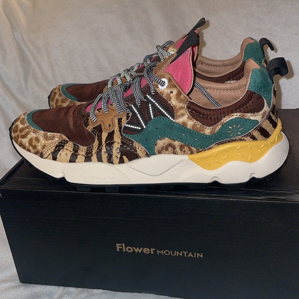 NWT Flower Mountain YAMANO 3 UNI Suede and Technical Fabric Sneakers - Picture 11 of 16